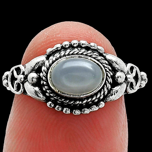 Natural Gray Moonstone Ring size-7 R-1286 SDR242767