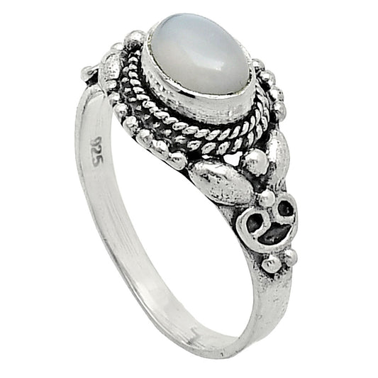 Natural Gray Moonstone Ring size-7 R-1286 SDR242767