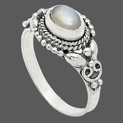 Natural Gray Moonstone Ring size-7 R-1286 SDR242808