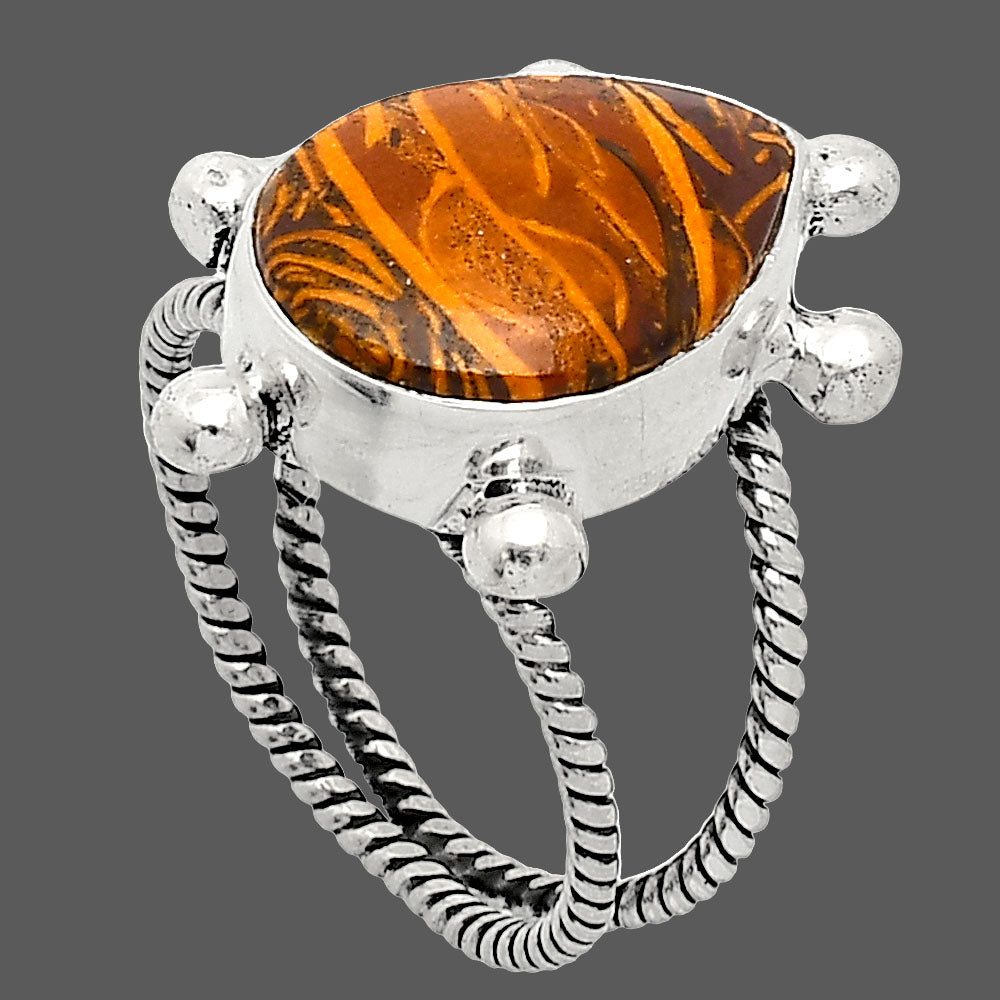 Coquina Fossil Jasper - India Ring size-7 R-1268 SDR242916