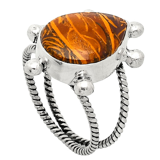 Coquina Fossil Jasper - India Ring size-7 R-1268 SDR242916