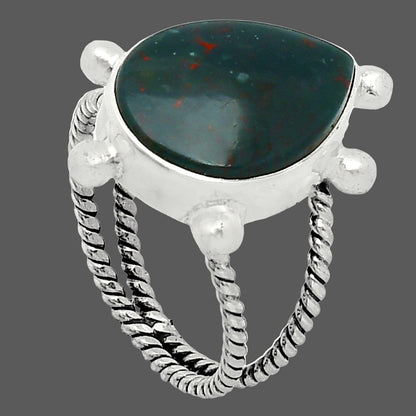 Natural Blood Stone - India Ring size-7 R-1268 SDR242948