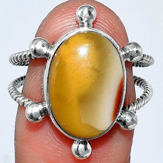 Natural Red Mookaite Ring size-9 R-1268 SDR242990