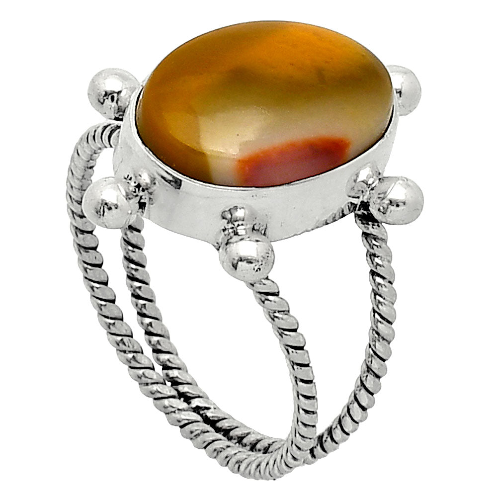 Natural Red Mookaite Ring size-9 R-1268 SDR242990