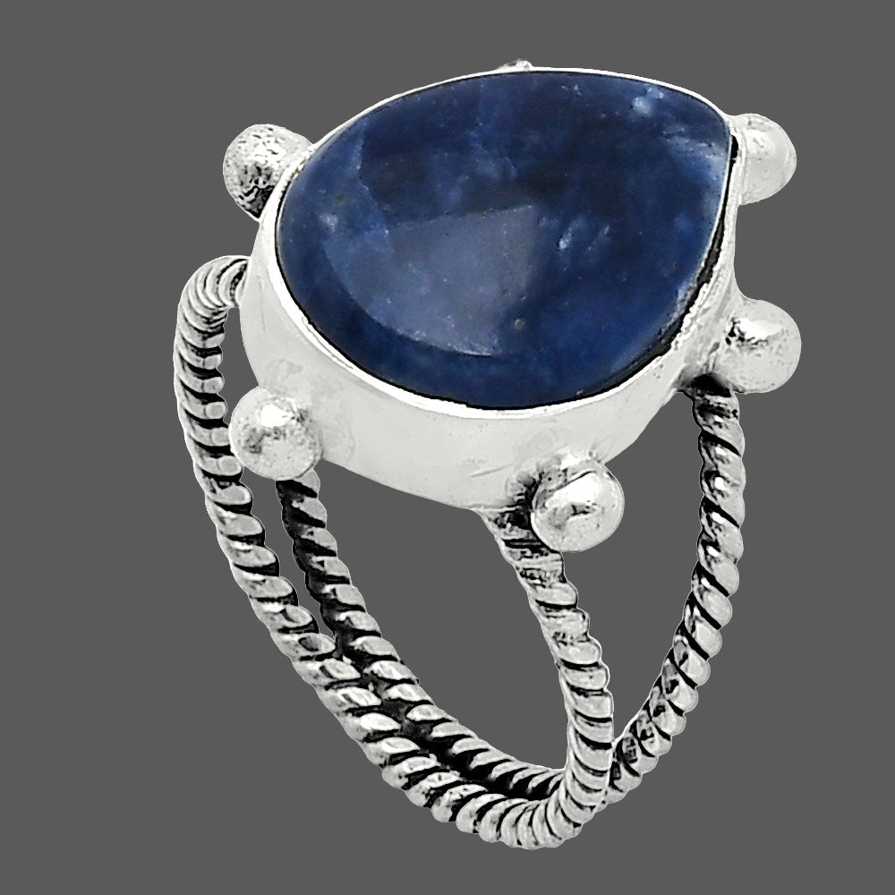 Natural Sodalite Ring size-7 R-1268 SDR243007