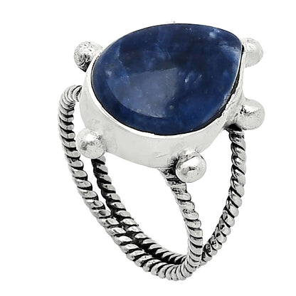 Natural Sodalite Ring size-7 R-1268 SDR243007