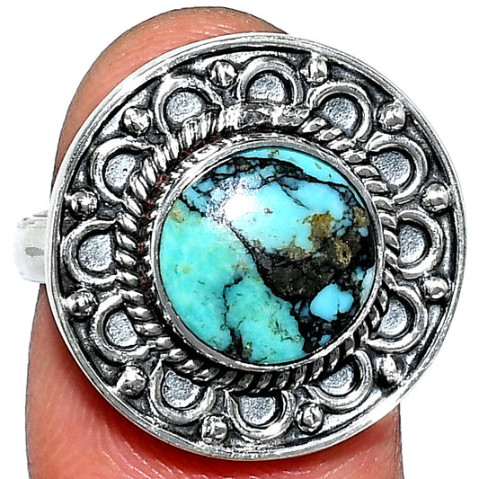 Lucky Charm Tibetan Turquoise Ring size-7 R-1256 SDR243077