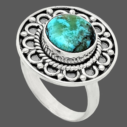 Lucky Charm Tibetan Turquoise Ring size-7 R-1256 SDR243079