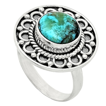 Lucky Charm Tibetan Turquoise Ring size-7 R-1256 SDR243079