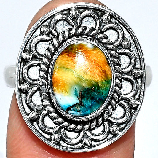 Spiny Oyster Turquoise - Arizona Ring size-8 R-1256 SDR243082