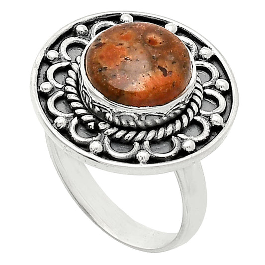 Natural Poppy Jasper Ring size-6 R-1256 SDR243105