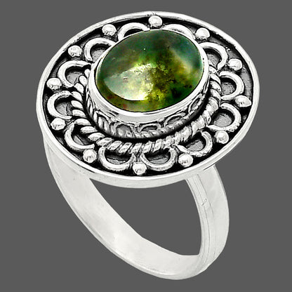 Natural Green Moss Agate - India Ring size-8 R-1256 SDR243110