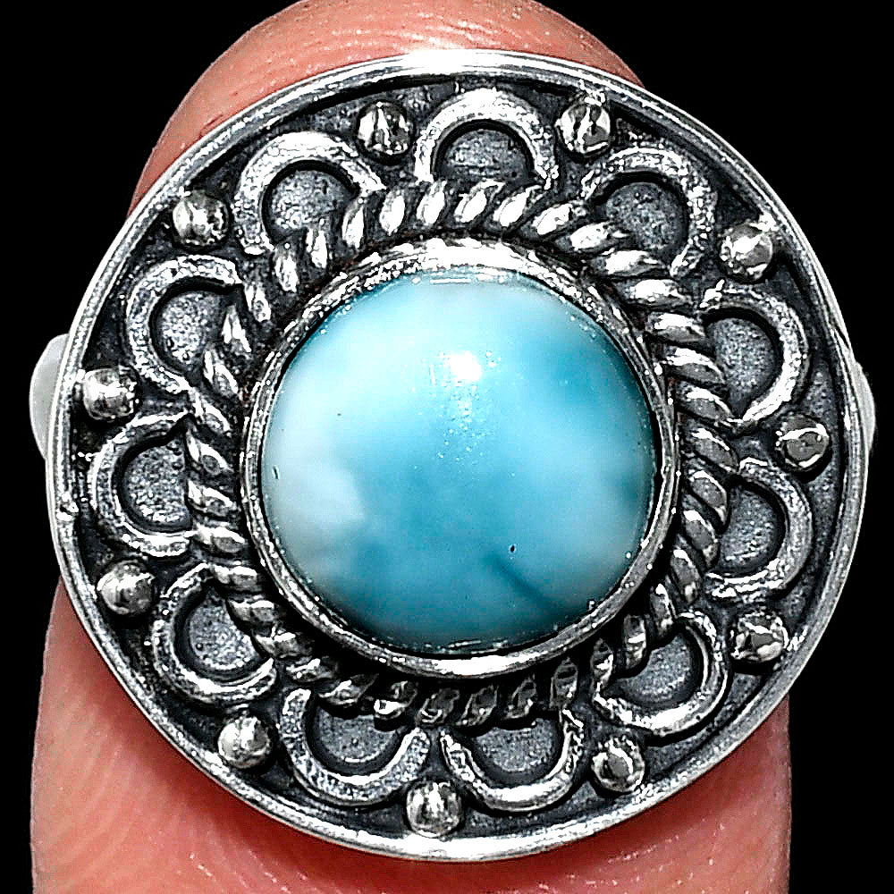 Larimar (Dominican Republic) Ring size-7.5 R-1256 SDR243118