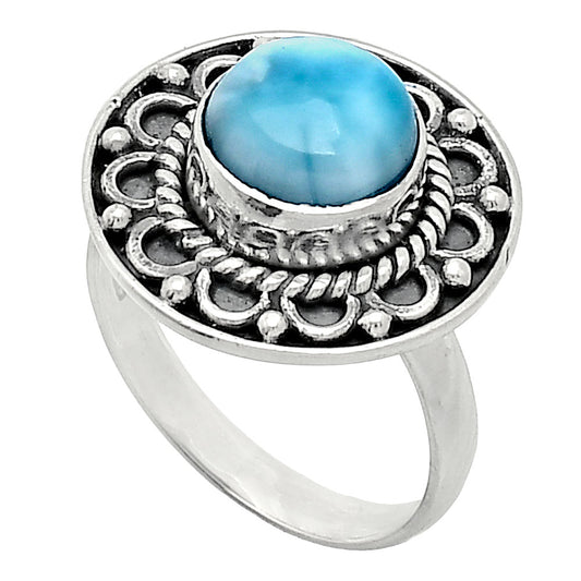Larimar (Dominican Republic) Ring size-7.5 R-1256 SDR243118