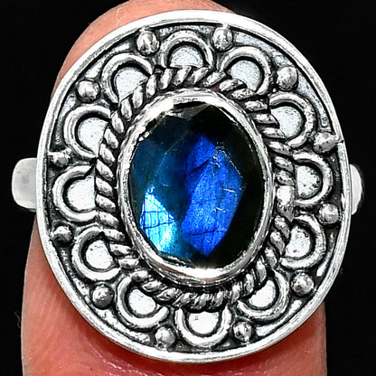 Blue Fire Labradorite Checker Ring size-8 R-1256 SDR243123