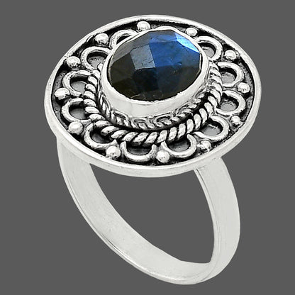 Blue Fire Labradorite Checker Ring size-8 R-1256 SDR243123