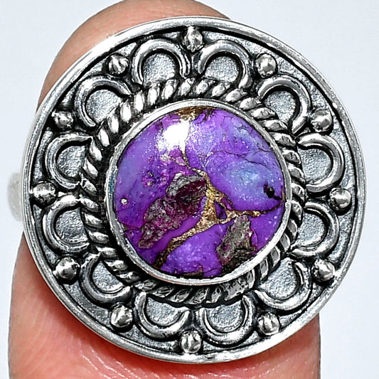 Copper Purple Turquoise - Arizona Ring size-6 R-1256 SDR243125