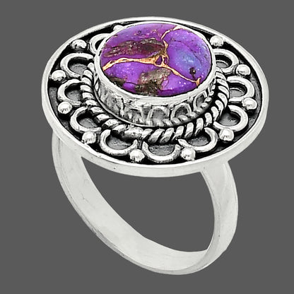 Copper Purple Turquoise - Arizona Ring size-6 R-1256 SDR243125
