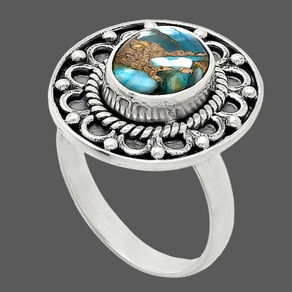 Spiny Oyster Turquoise - Arizona Ring size-7 R-1256 SDR243131