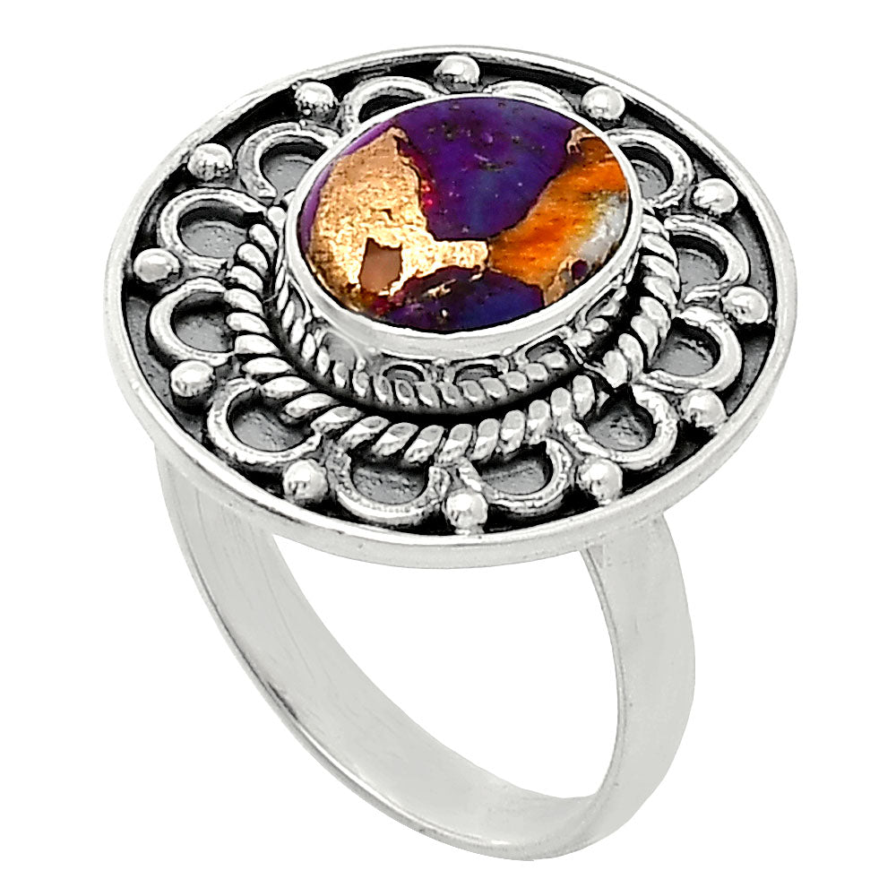 Spiny Oyster Turquoise - Arizona Ring size-7.5 R-1256 SDR243136