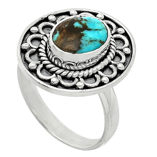 Lucky Charm Tibetan Turquoise Ring size-8 R-1256 SDR243137