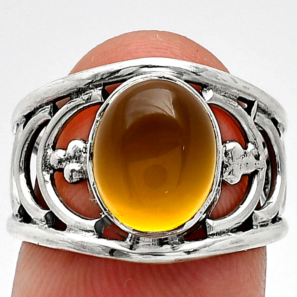 Natural Yellow Onyx Ring size-6 R-1379 SDR243164