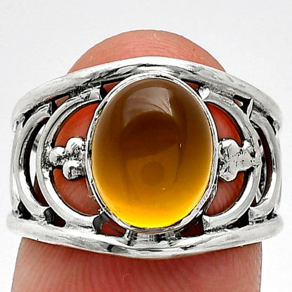 Natural Yellow Onyx Ring size-6 R-1379 SDR243164