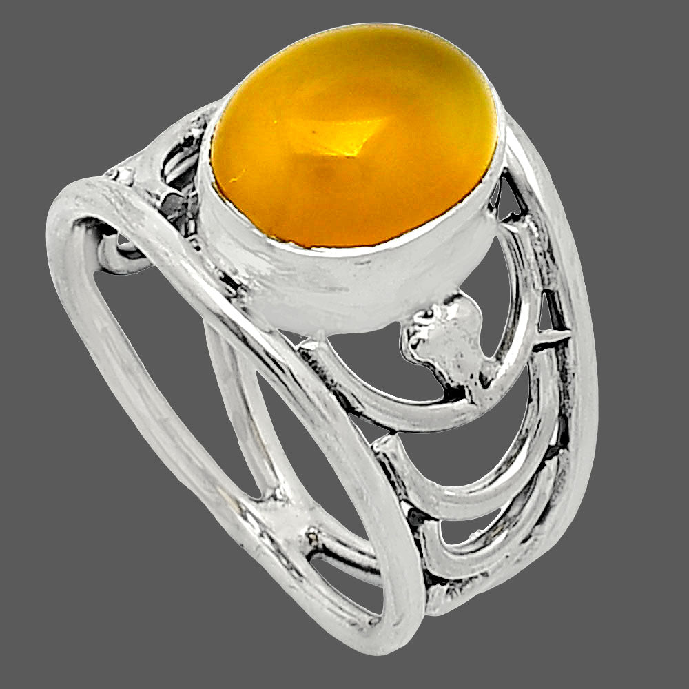 Natural Yellow Onyx Ring size-6 R-1379 SDR243164