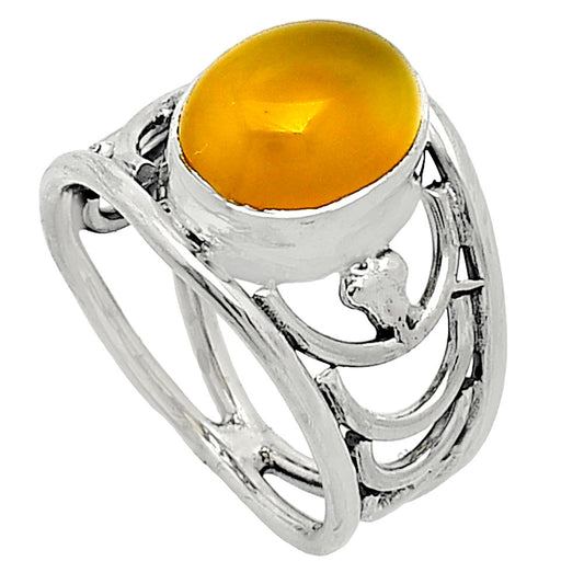 Natural Yellow Onyx Ring size-6 R-1379 SDR243164