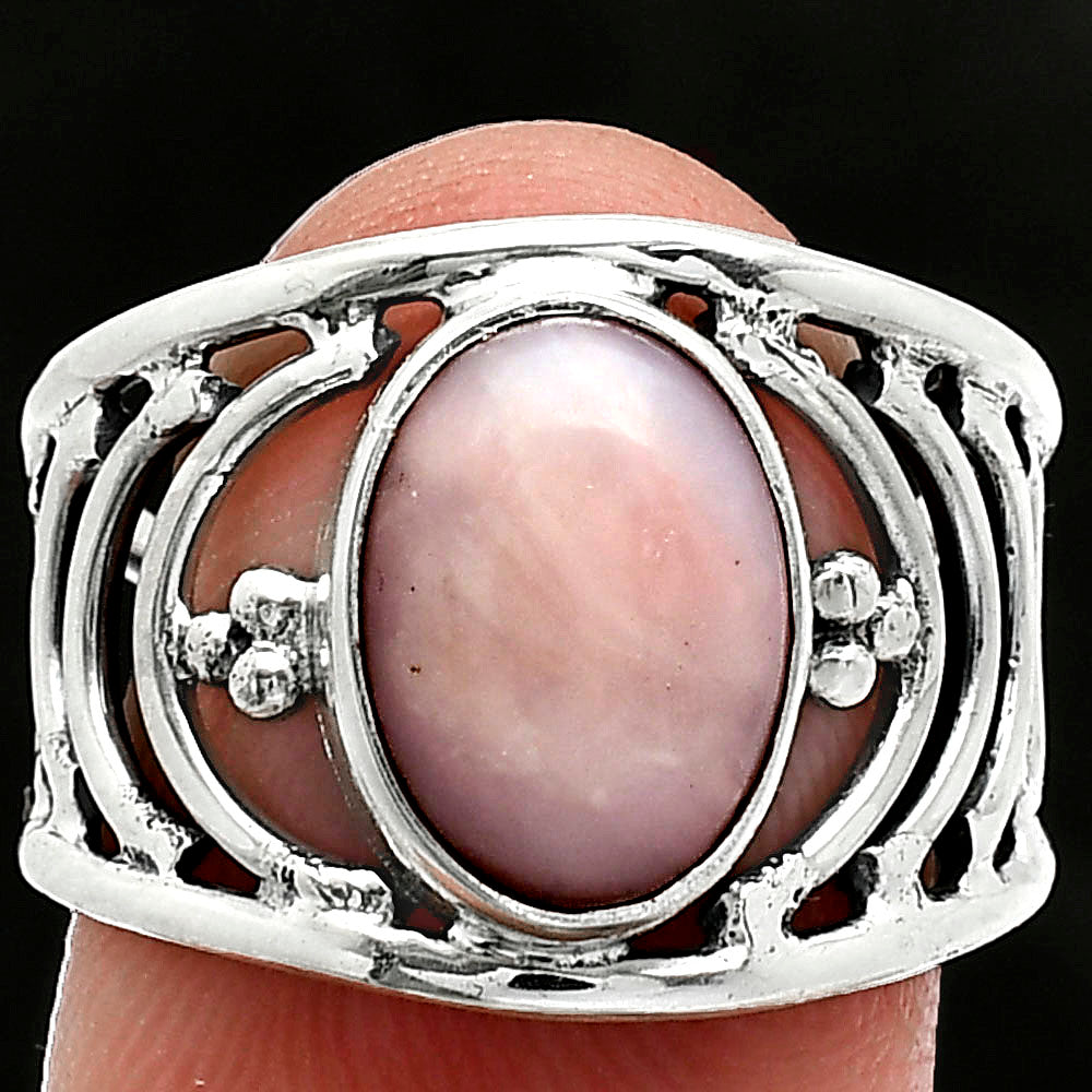 Natural Pink Opal - Australia Ring size-7.5 R-1379 SDR243191