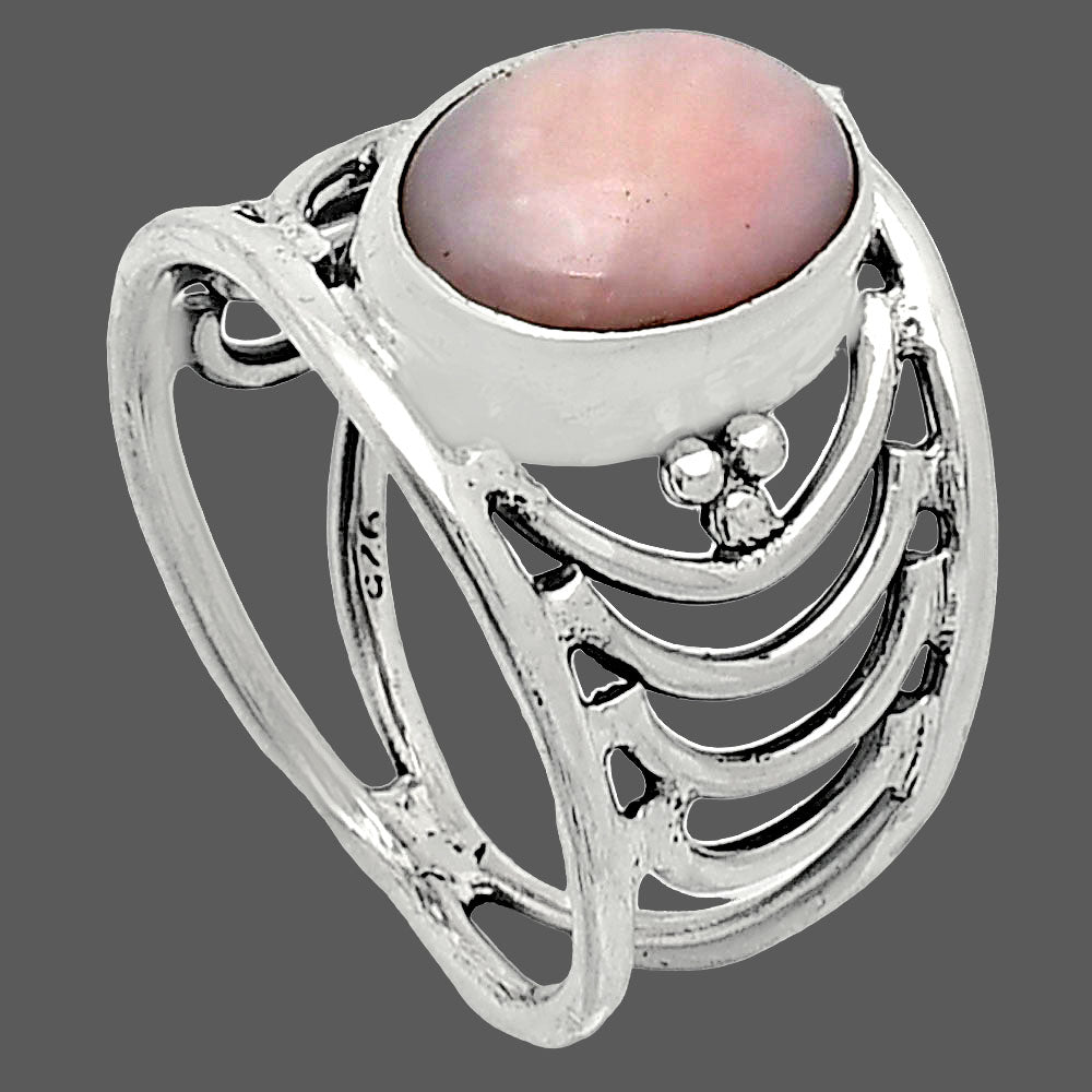 Natural Pink Opal - Australia Ring size-7.5 R-1379 SDR243191
