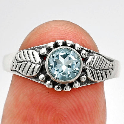 Natural Sky Blue Topaz Ring size-8 R-1404 SDR243510