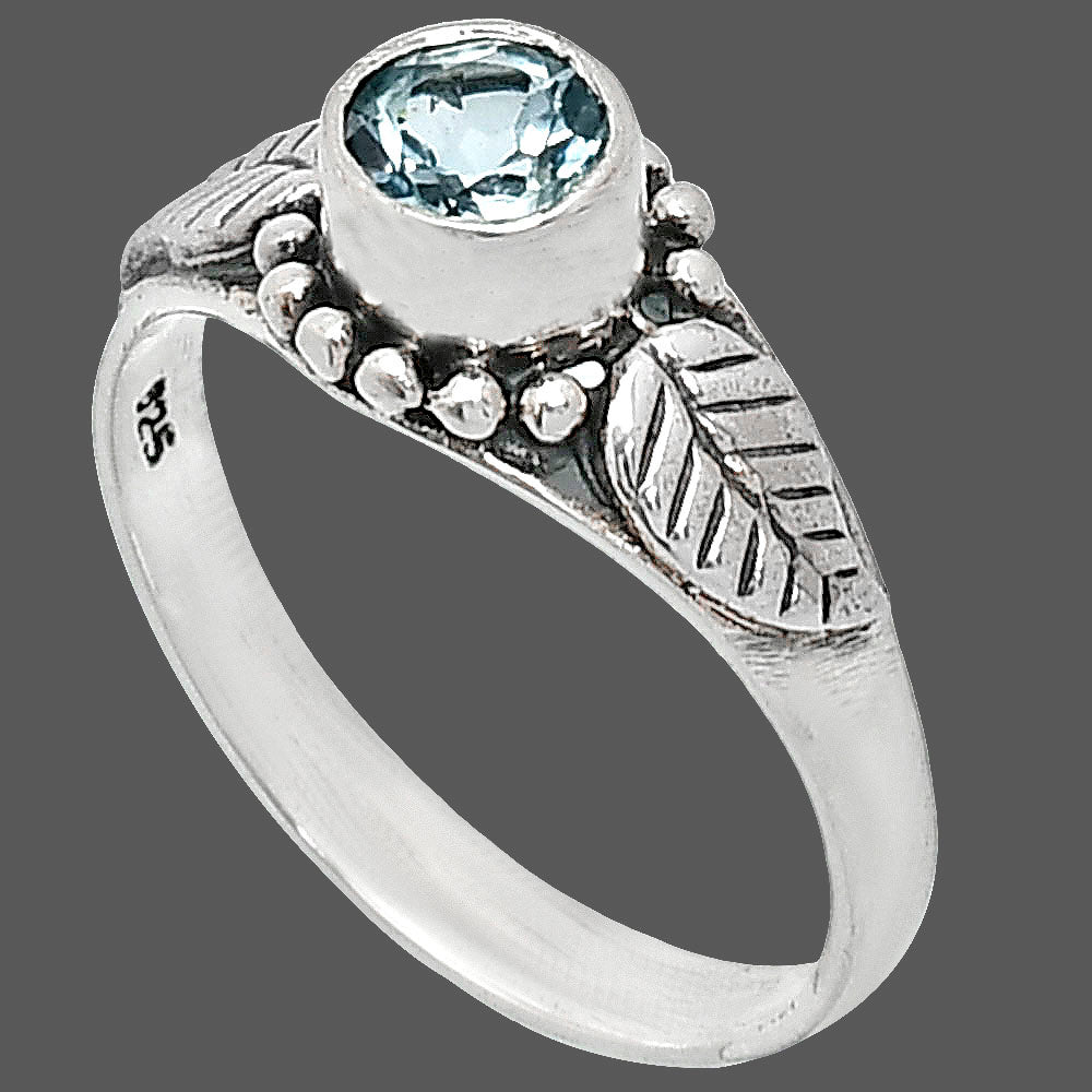 Natural Sky Blue Topaz Ring size-8 R-1404 SDR243510