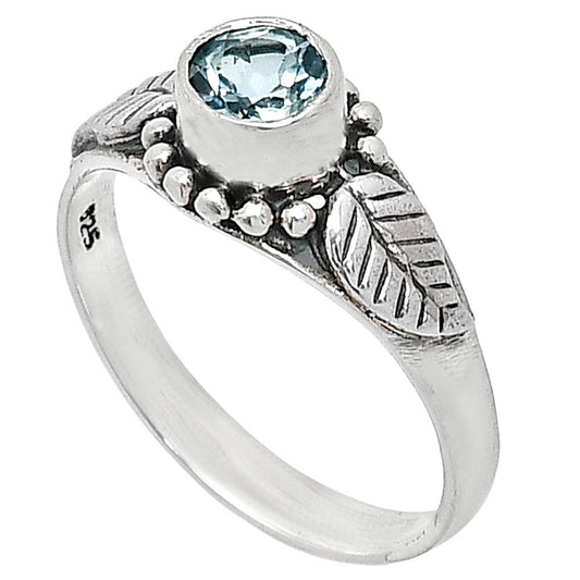 Natural Sky Blue Topaz Ring size-8 R-1404 SDR243510