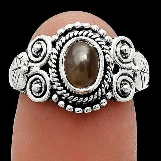 Natural Gray Moonstone Ring size-8 R-1280 SDR243611