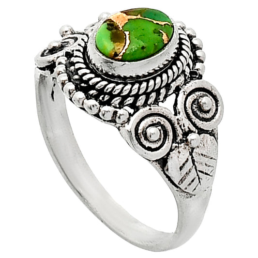 Copper Green Turquoise - Arizona Ring size-6 R-1280 SDR243634