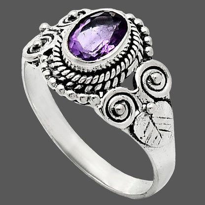 Natural African Amethyst Ring size-7 R-1280 SDR243646