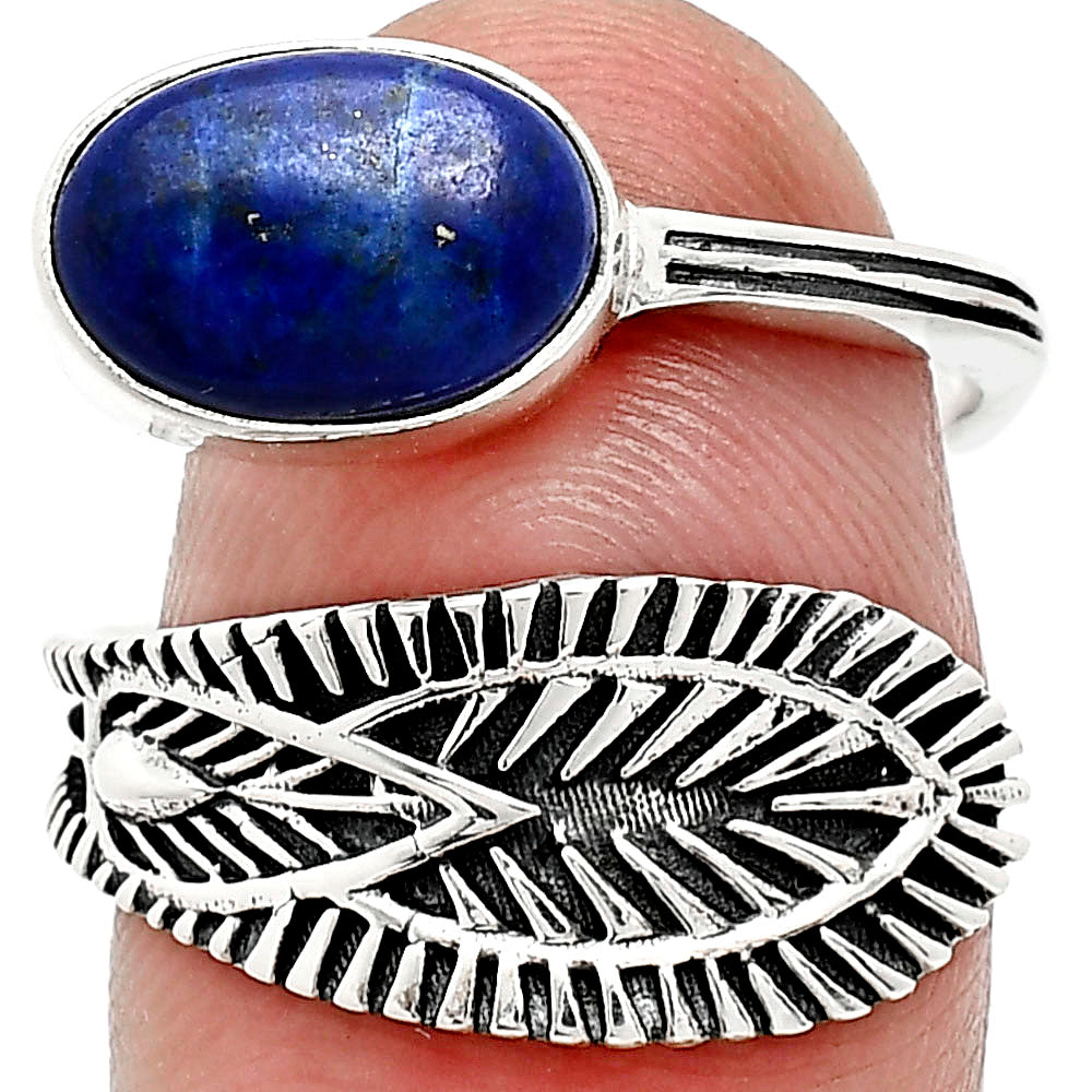 Adjustable - Natural Lapis Lazuli Ring size-7.5 R-1116 SDR243784