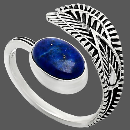 Adjustable - Natural Lapis Lazuli Ring size-7.5 R-1116 SDR243784