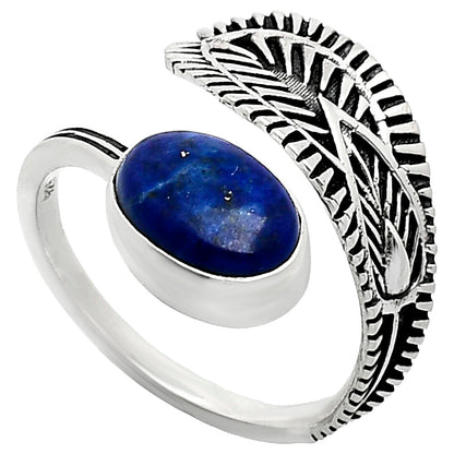Adjustable - Natural Lapis Lazuli Ring size-7.5 R-1116 SDR243784