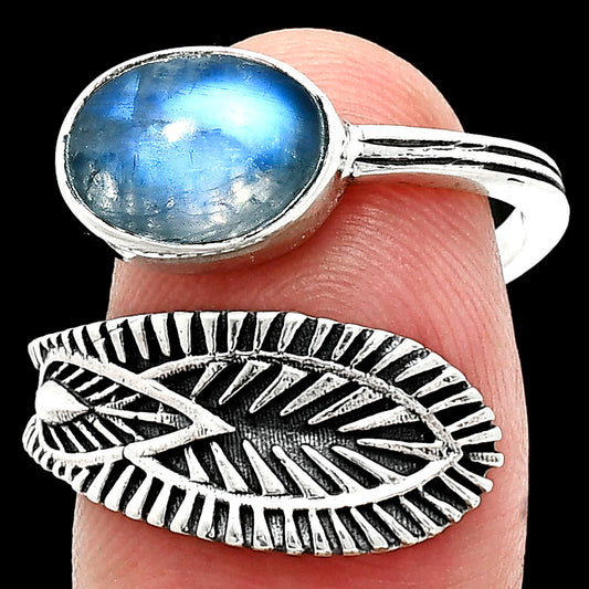 Adjustable - Rainbow Moonstone Ring size-8 R-1116 SDR243824