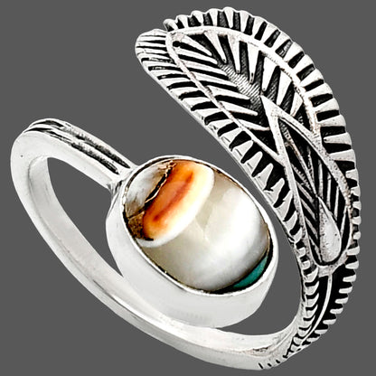 Adjustable - Spiny Oyster Turquoise Ring size-8 R-1116 SDR243832