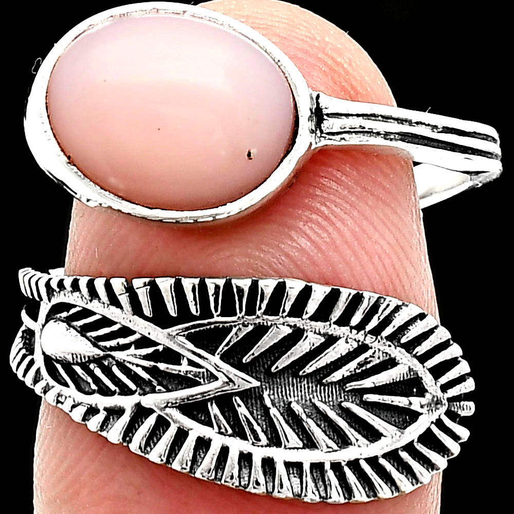 Adjustable - Pink Opal - Australia Ring size-7.5 R-1116 SDR243848
