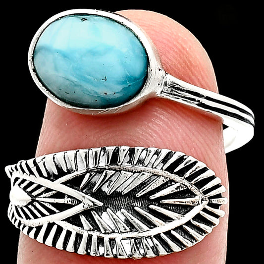 Adjustable - Larimar (Dominican Republic) Ring size-7.5 R-1116 SDR243849