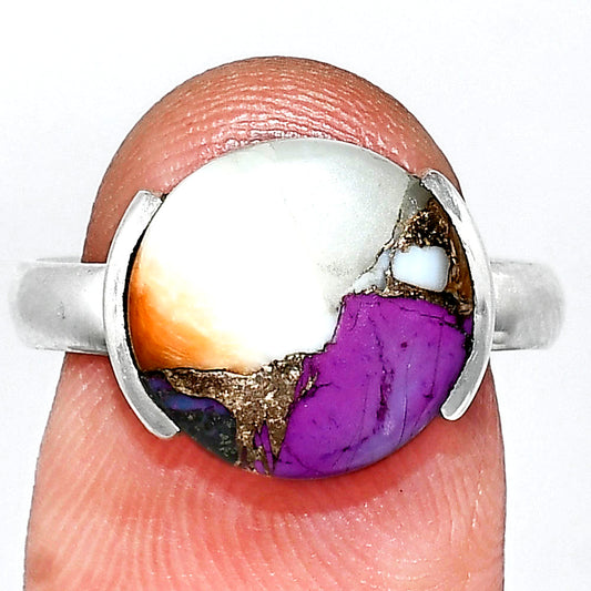 Spiny Oyster Turquoise - Arizona Ring size-8 R-1173 SDR243926