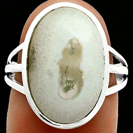 Natural Horse Canyon Moss Agate Ring size-8 R-1006 SDR244077