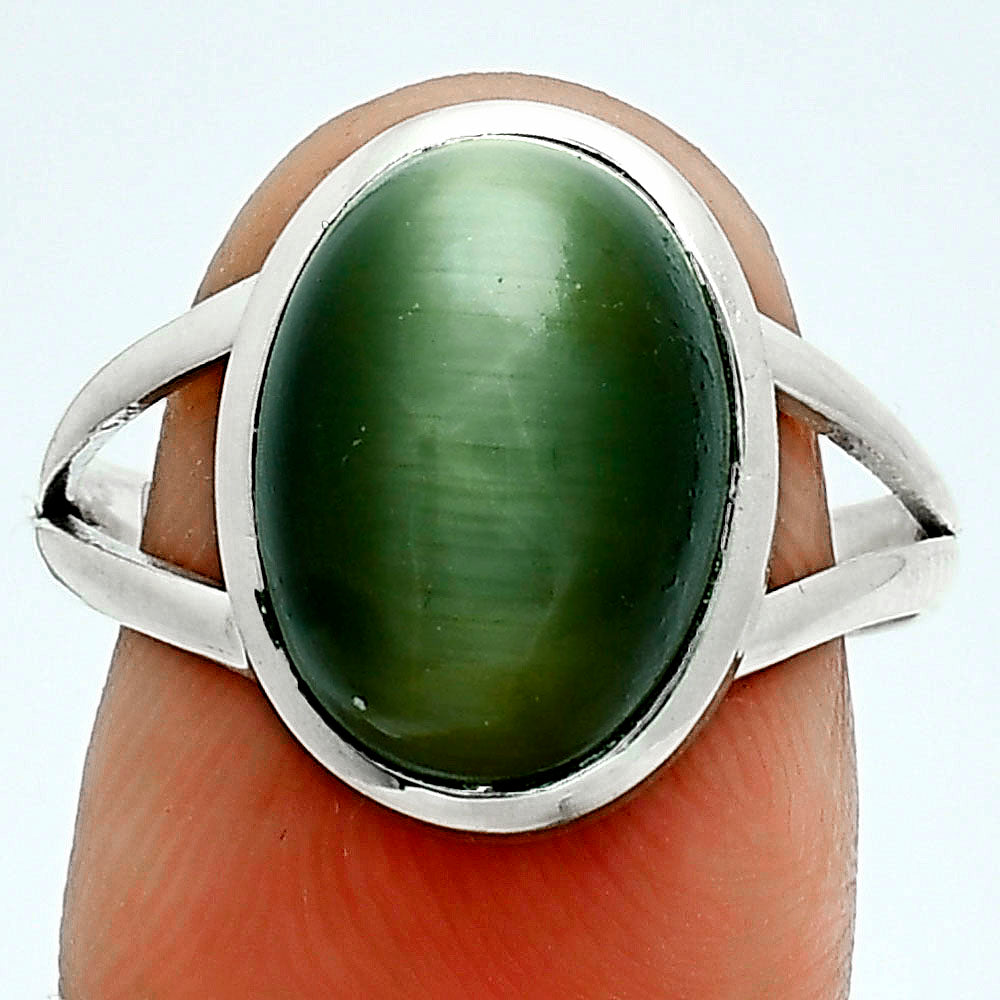 Natural Genuine Cats Eye Ring size-9 R-1005 SDR244095