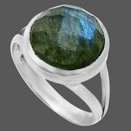 Natural Blue Labradorite Checker Ring size-8 R-1005 SDR244167