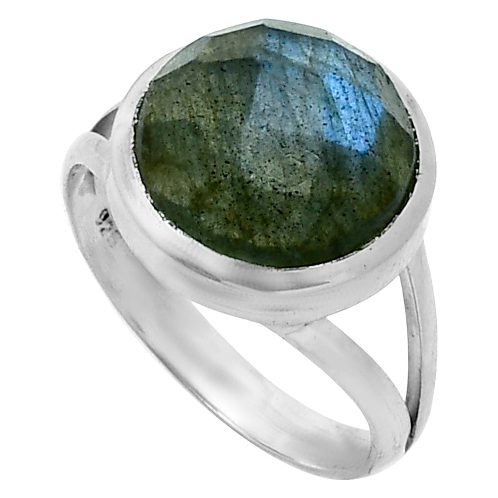 Natural Blue Labradorite Checker Ring size-8 R-1005 SDR244167
