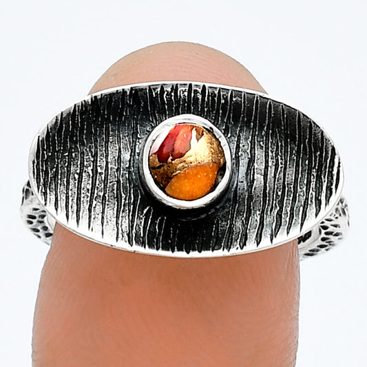 Spiny Oyster Turquoise - Arizona Ring size-8 R-1573 SDR244200